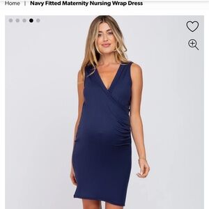 BOGO Pinkblush Maternity Blue Sleeveless Dress